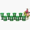 Emerald Palm Tree Glassware (Set of 8)