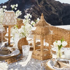 Emi Rattan Pagoda Lantern
