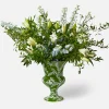 Emmeline Green Floral Urn