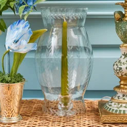 Engraved Glass Lantern