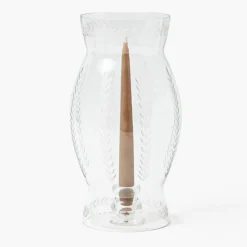 Engraved Glass Lantern
