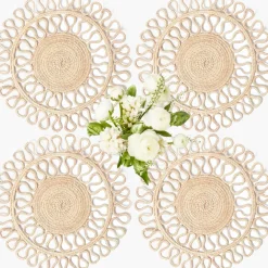 Estella Woven Round Placemats (Set of 4)