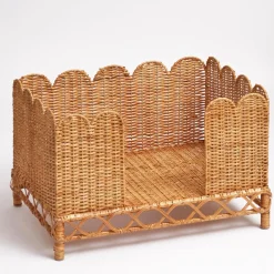 Ethel Rattan Dog Bed