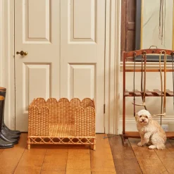 Ethel Rattan Dog Bed