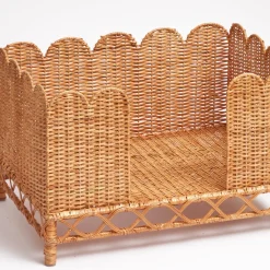 Ethel Rattan Dog Bed