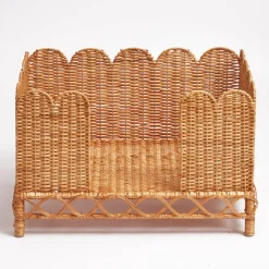 Ethel Rattan Dog Bed