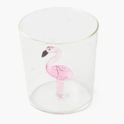 Faye Flamingo Glasses (Set of 4)
