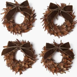 Feather Wreath (Set of 4)