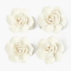 Fiore Porcelain Napkin Rings (Set of 4)