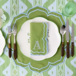 Fleur Green Napkins (Set of 4)