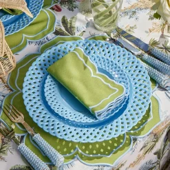 Fleur Green Placemats (Set of 4)