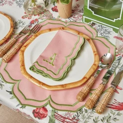 Fleur Pink Placemats & Napkins (Set of 4)
