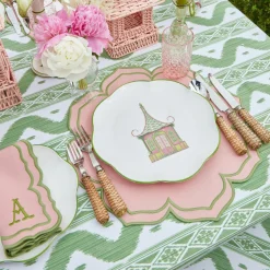Fleur Pink Placemats & Napkins (Set of 4)