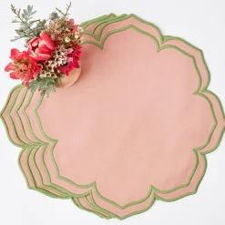 Fleur Pink Placemats & Napkins (Set of 4)
