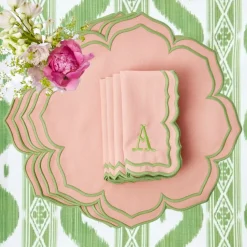Fleur Pink Placemats & Napkins (Set of 4)