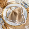 Fleur Sand Placemats & Napkins (Set of 4)