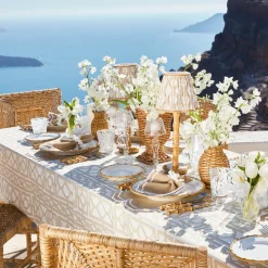 Fleur Sand Placemats & Napkins (Set of 4)