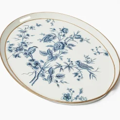 Floral Tole Oval Tray