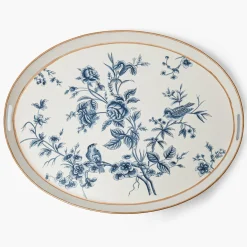 Floral Tole Oval Tray