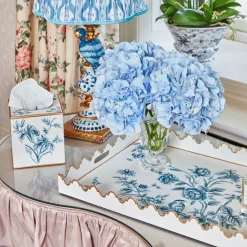 Floral Tole Tissue Box