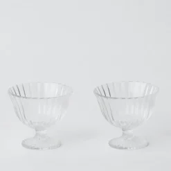 Fluted Glass Bowl (Pair)