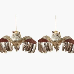 Flying Glitter Owl (Pair)
