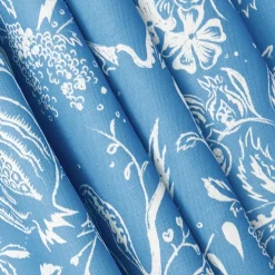 French Blue Chelsea Square Fabric