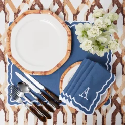 Geometric Bamboo Dinner Plate