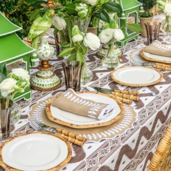 Geometric Bamboo Dinner Plate