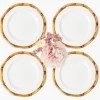 Geometric Bamboo Starter Plate (set of 4)