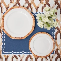 Geometric Bamboo Starter Plate (set of 4)