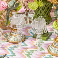Glass Lantern Tea Light Holder (Pair) - 24cm