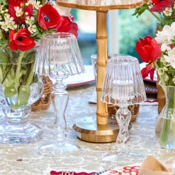 Glass Lantern Tea Light Holder (Pair) - 24cm