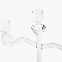 Glass Lantern Tealight Candleabra