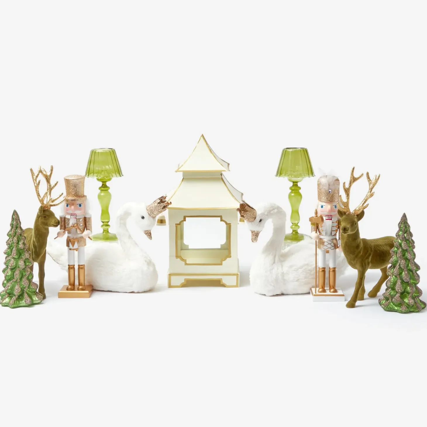 Gold Glitter Nutcracker (Pair)