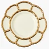 Gold Petal Bamboo Ceramic Dinner Plate