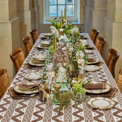 Gold Petal Bamboo Dinner & Starter Plates (Set of 8)