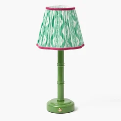 Green & Raspberry Ikat Lampshade (18cm)