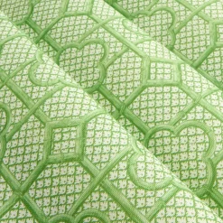 Green Bamboo Trellis Fabric