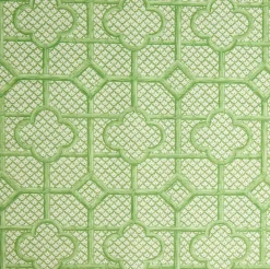 Green Bamboo Trellis Fabric