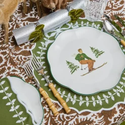 Green Bow Laurel Placemats (Set of 4)