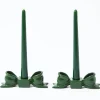 Green Ceramic Bow Candleholder (Pair)