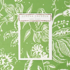 Green Chelsea Square Fabric