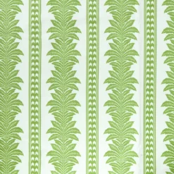 Green Fern Stripe Tablecloth