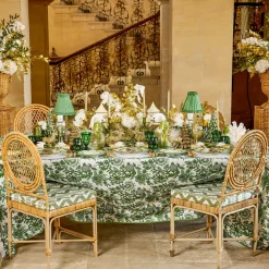 Green Frilled Silk Lampshade (18cm)