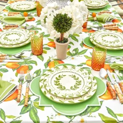 Green Garland Dinner Plates (Set of 4)
