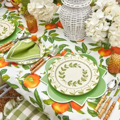 Green Garland Dinner Plates (Set of 4)