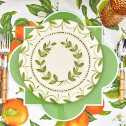 Green Garland Dinner Plate