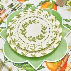Green Garland Dinner Plate