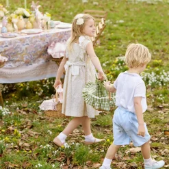 Green Gingham Basket